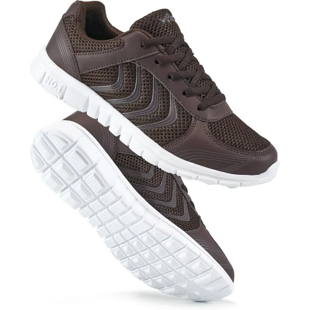 Women Running Shoes Slip On Walking Non Slip Comfortable Fashion Tennis Coffee